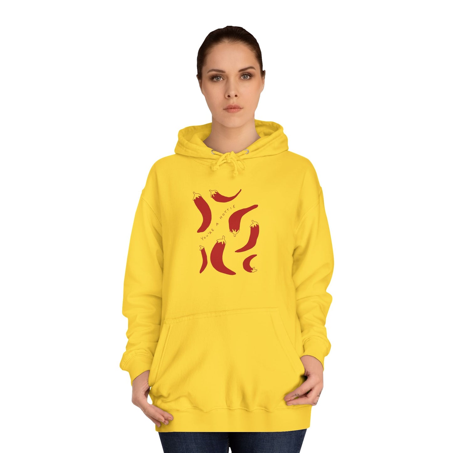 Pepers College Hoodie - You are Hottie Design