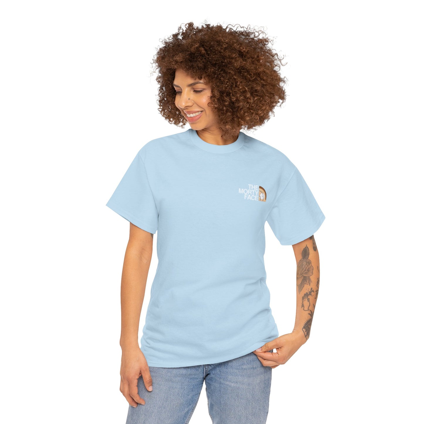 Funny T-Shirt Design - The Morty Face Unisex Heavy Cotton Tee