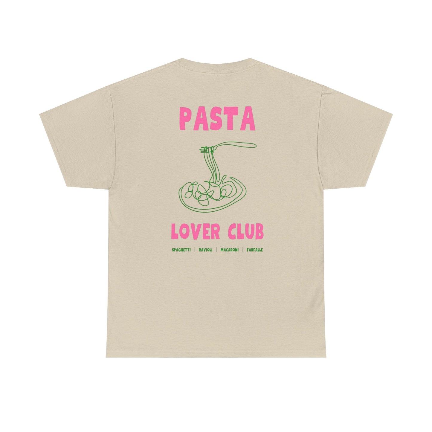 Cool Pasta Design T-Shirt - Pasta Lover Club Unisex Heavy Cotton Tee
