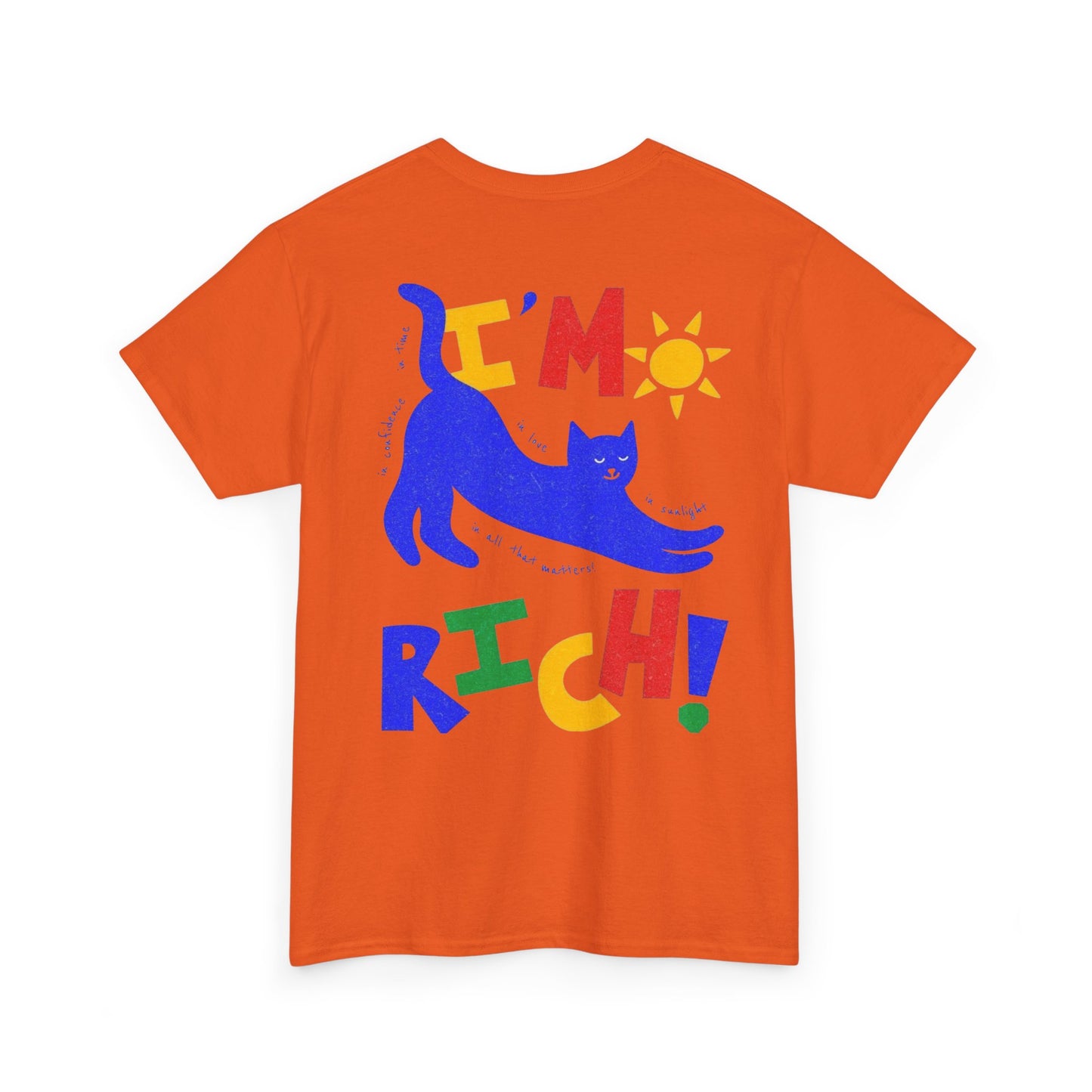 Rick in Confidence Unisex Tee - Cute Rich Cat Design