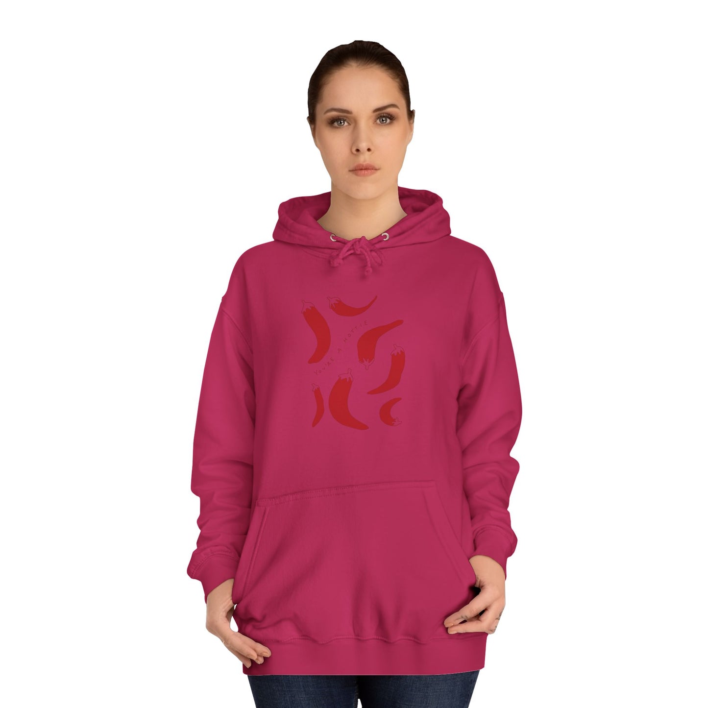 Pepers College Hoodie - You are Hottie Design