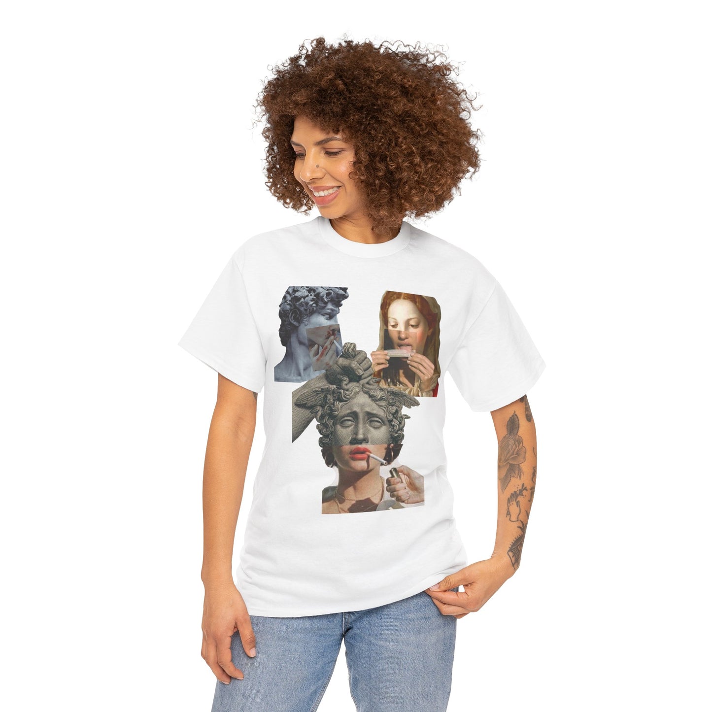 "High Renaissance, Higher Standards" Design Tee - Rolling Through the Ages Cool Shirt