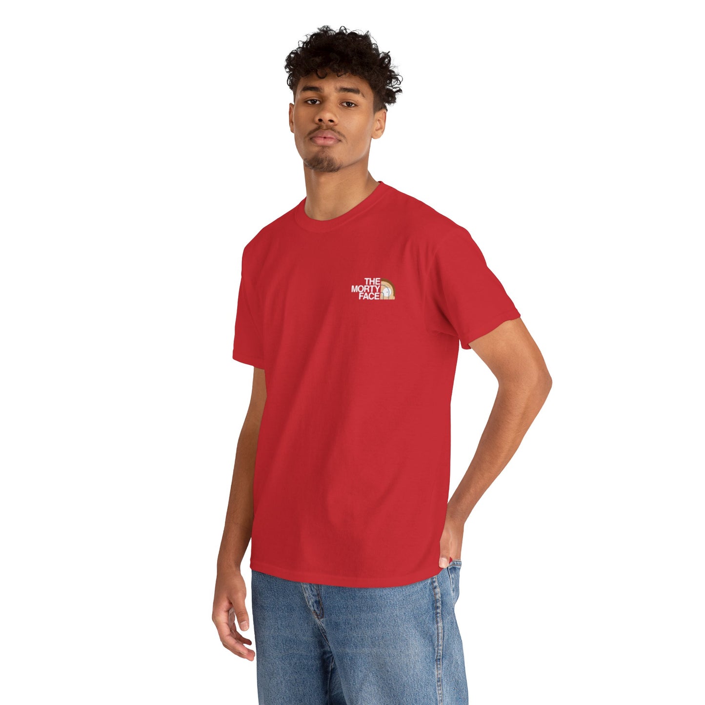 Funny T-Shirt Design - The Morty Face Unisex Heavy Cotton Tee