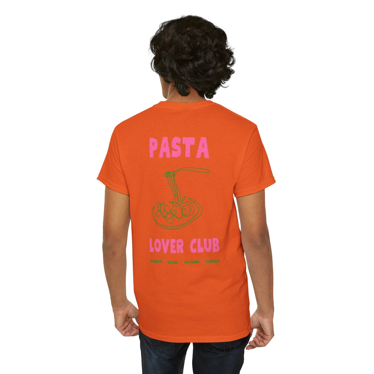 Cool Pasta Design T-Shirt - Pasta Lover Club Unisex Heavy Cotton Tee