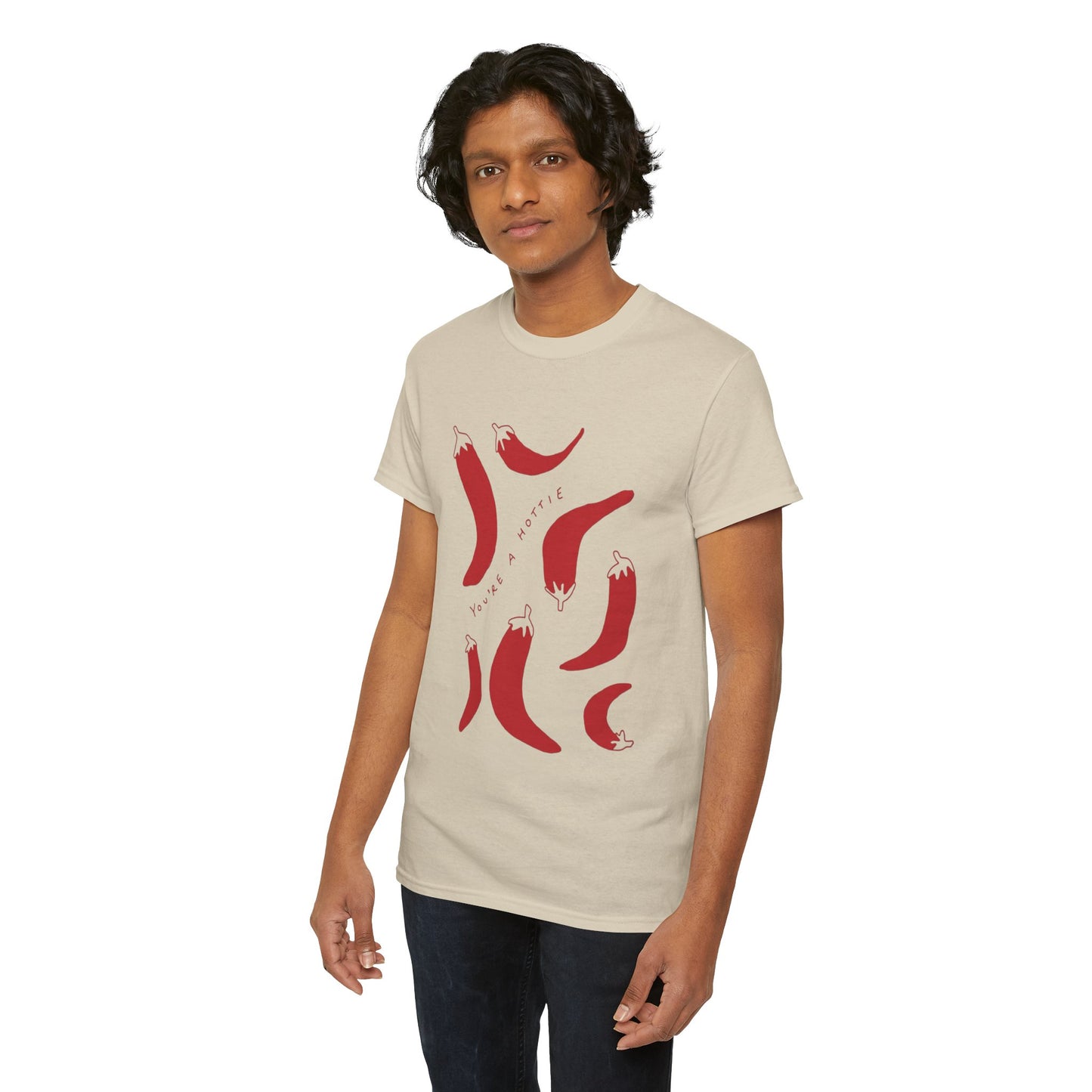 You are Hottie babe with Pepper Design - Unisex Cotton Tee