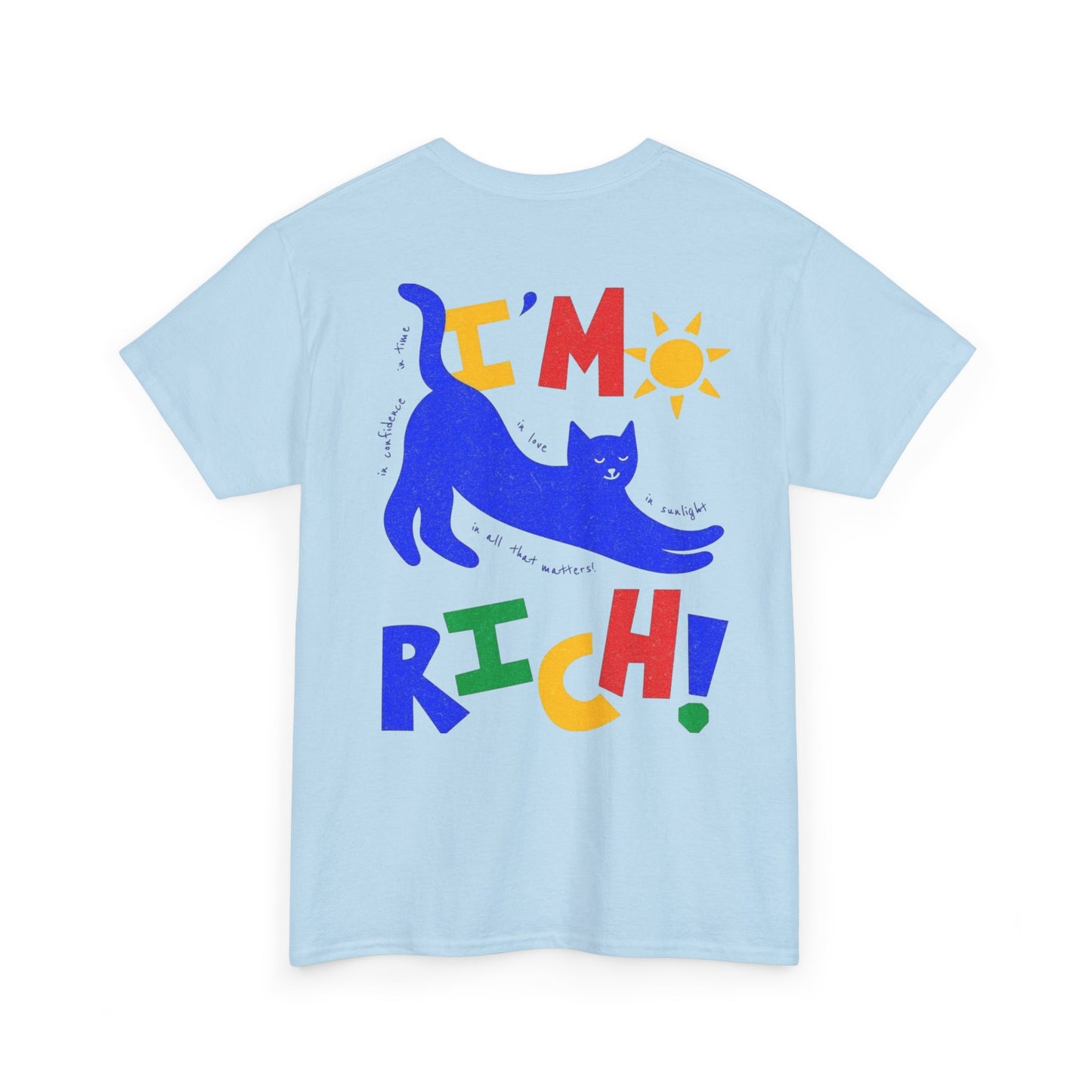 Rick in Confidence Unisex Tee - Cute Rich Cat Design