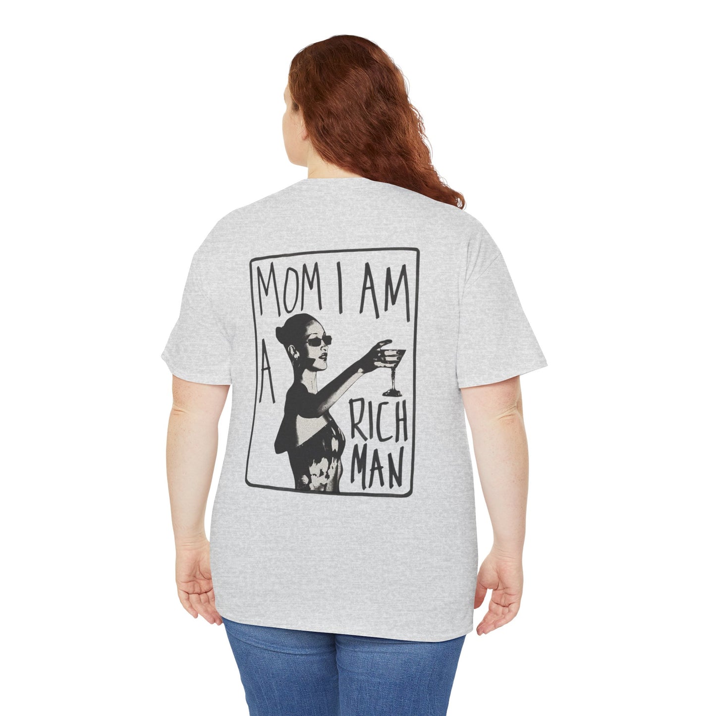Cute Unisex T-Shirt - 'mom, i am rich man' Design