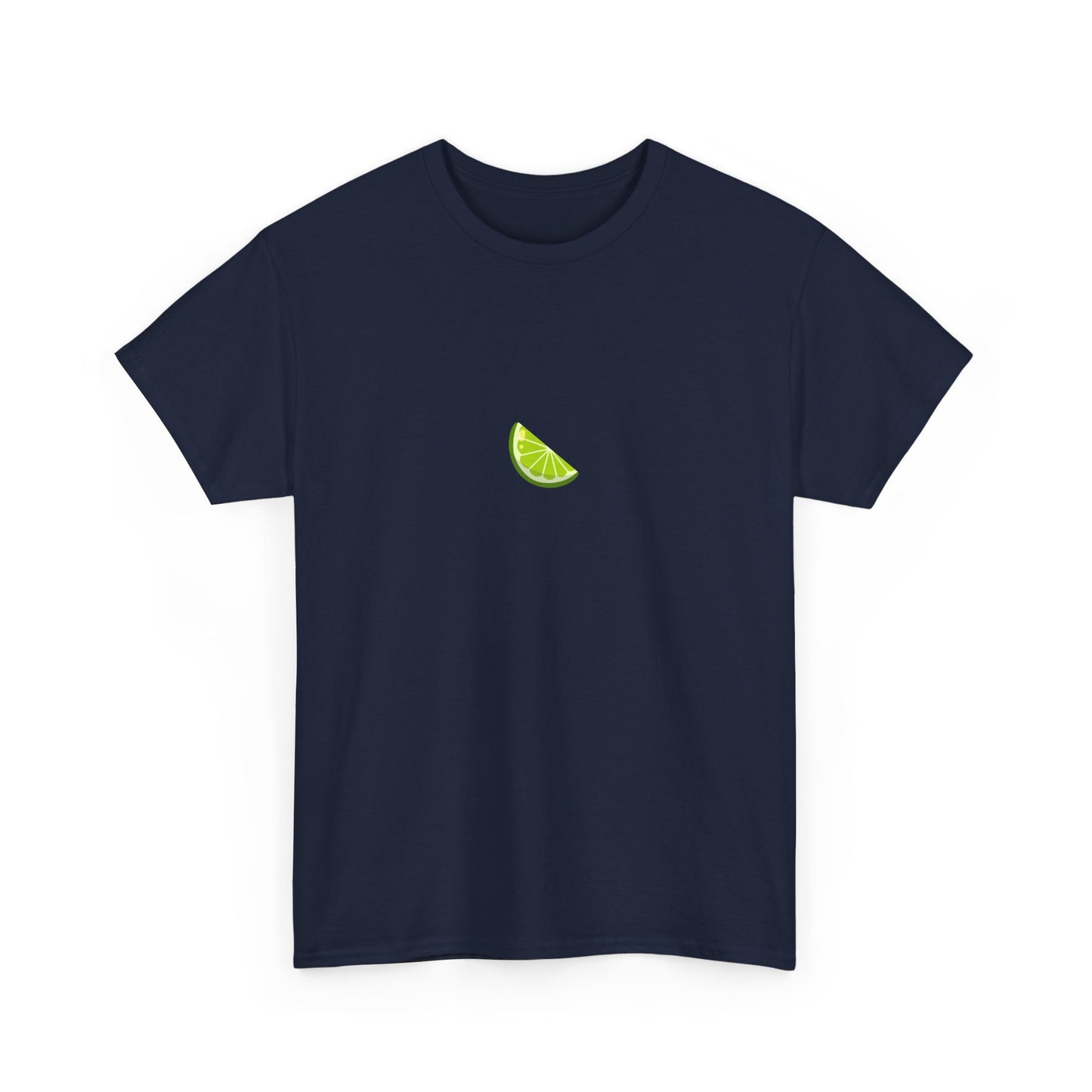 Minimal Lime Embroidered Tee – Fresh & Tangy Summer Shirt