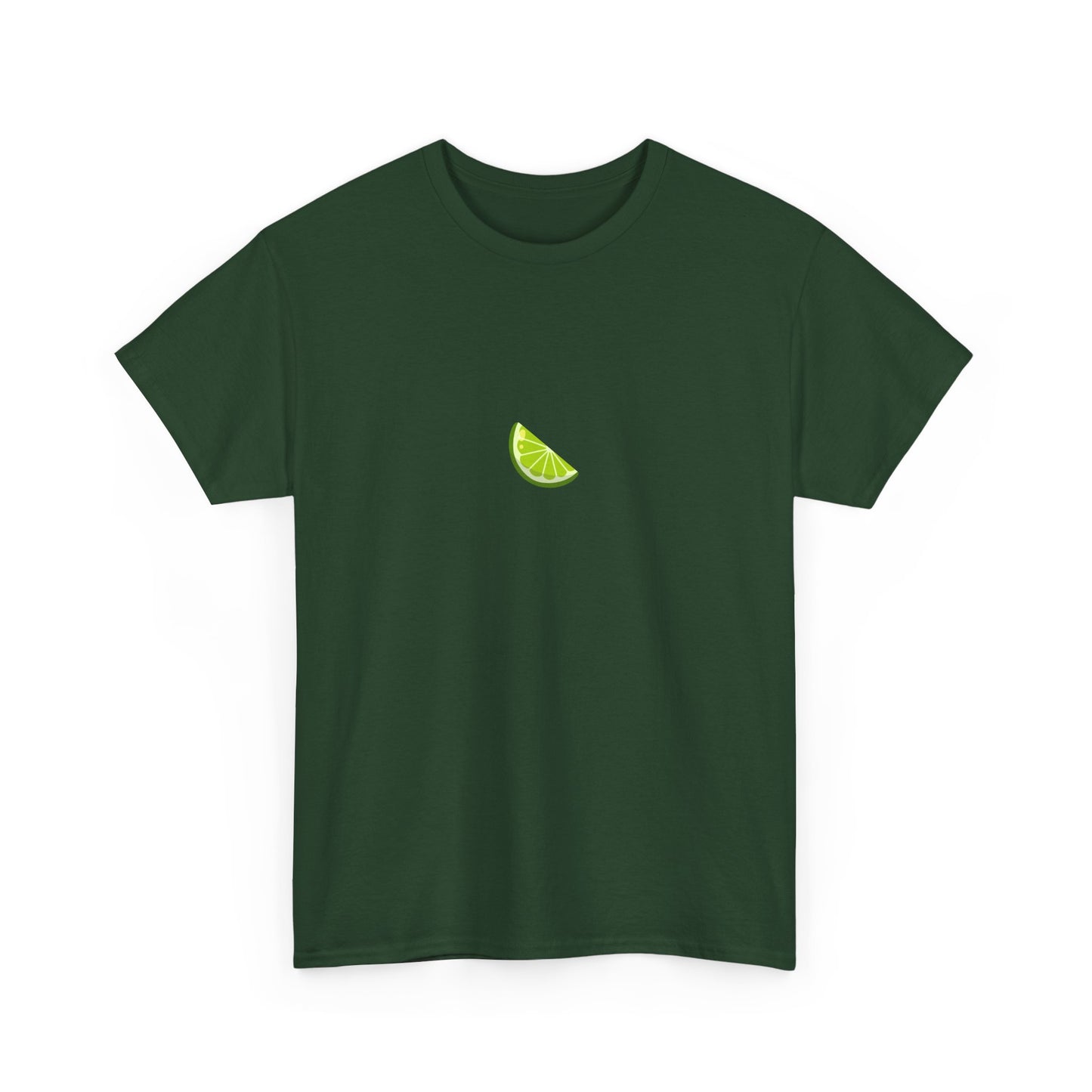 Minimal Lime Embroidered Tee – Fresh & Tangy Summer Shirt