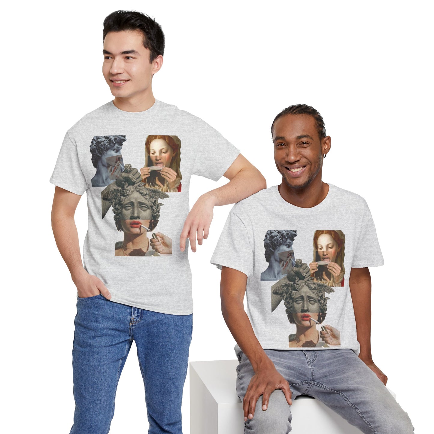 "High Renaissance, Higher Standards" Design Tee - Rolling Through the Ages Cool Shirt