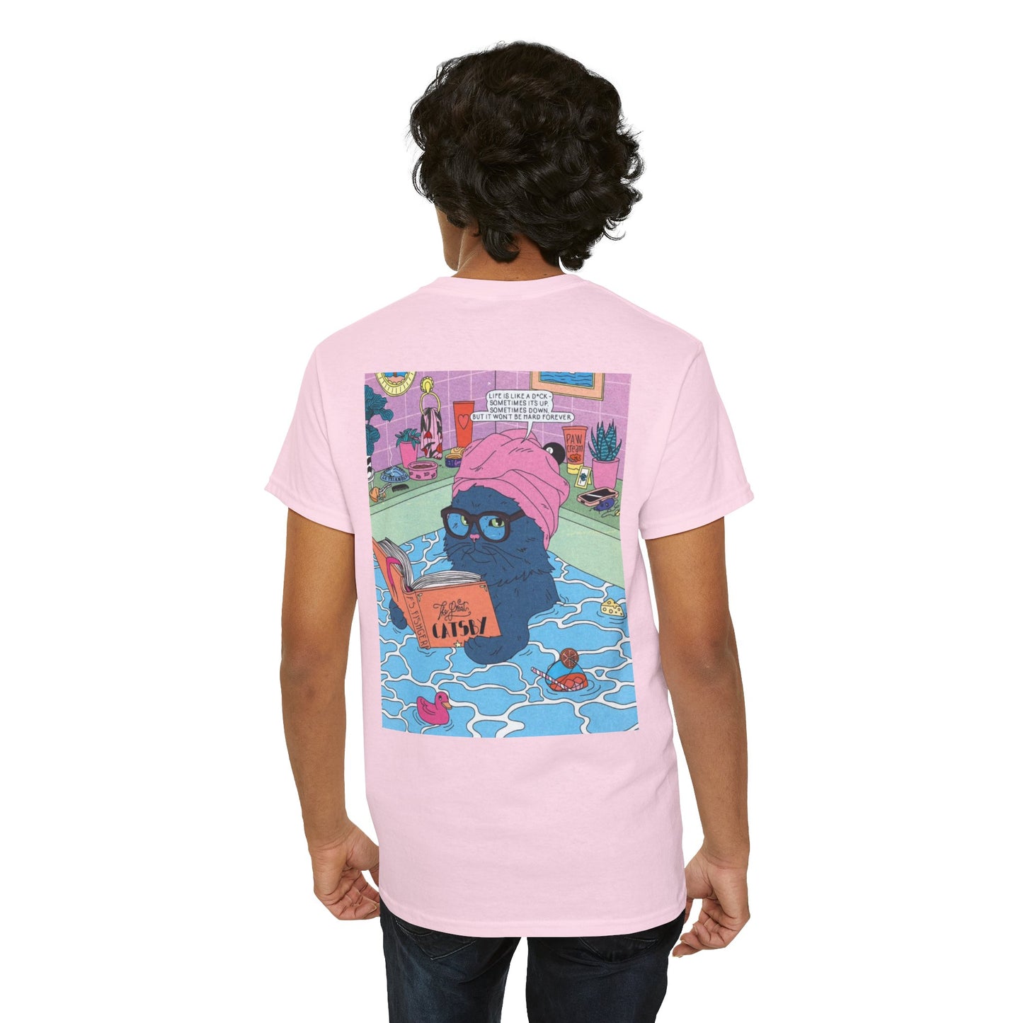 Funny Quote Unisex Tee - 'Life is Like Dick, Can't Be Hard Always'