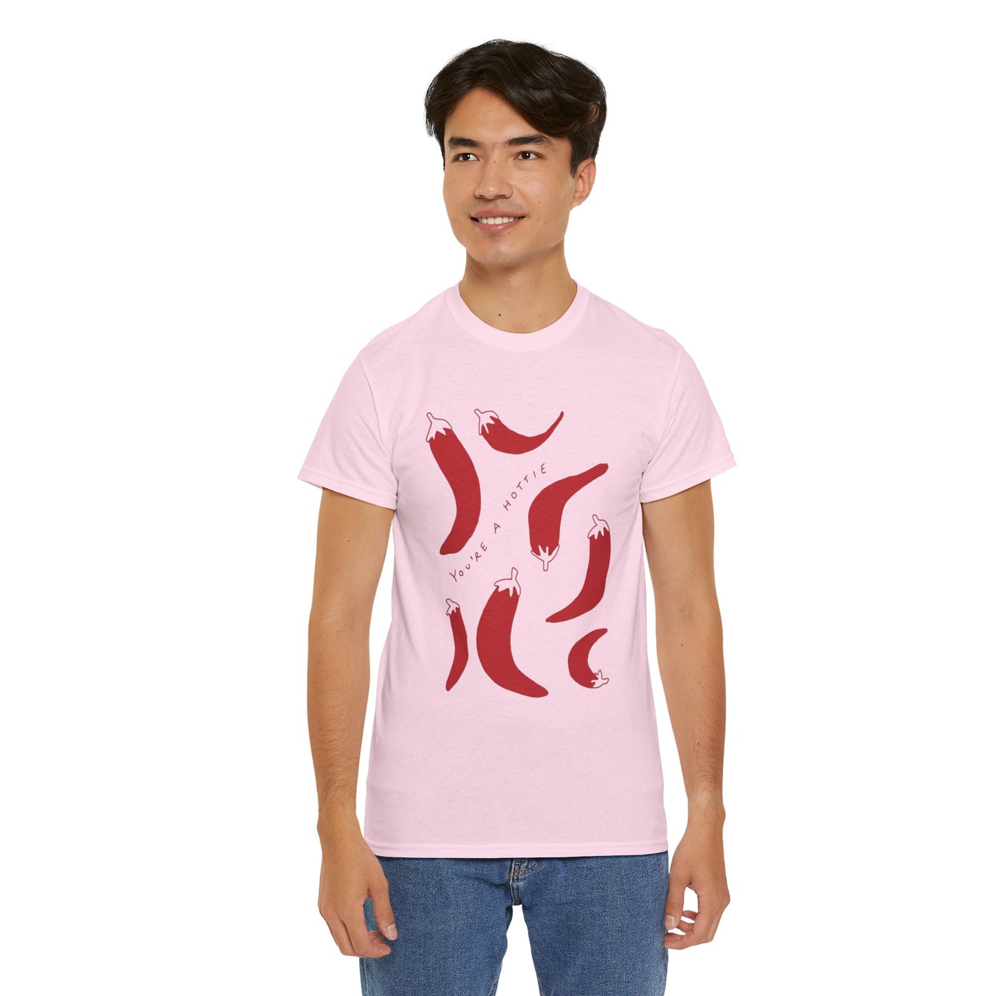 You are Hottie babe with Pepper Design - Unisex Cotton Tee