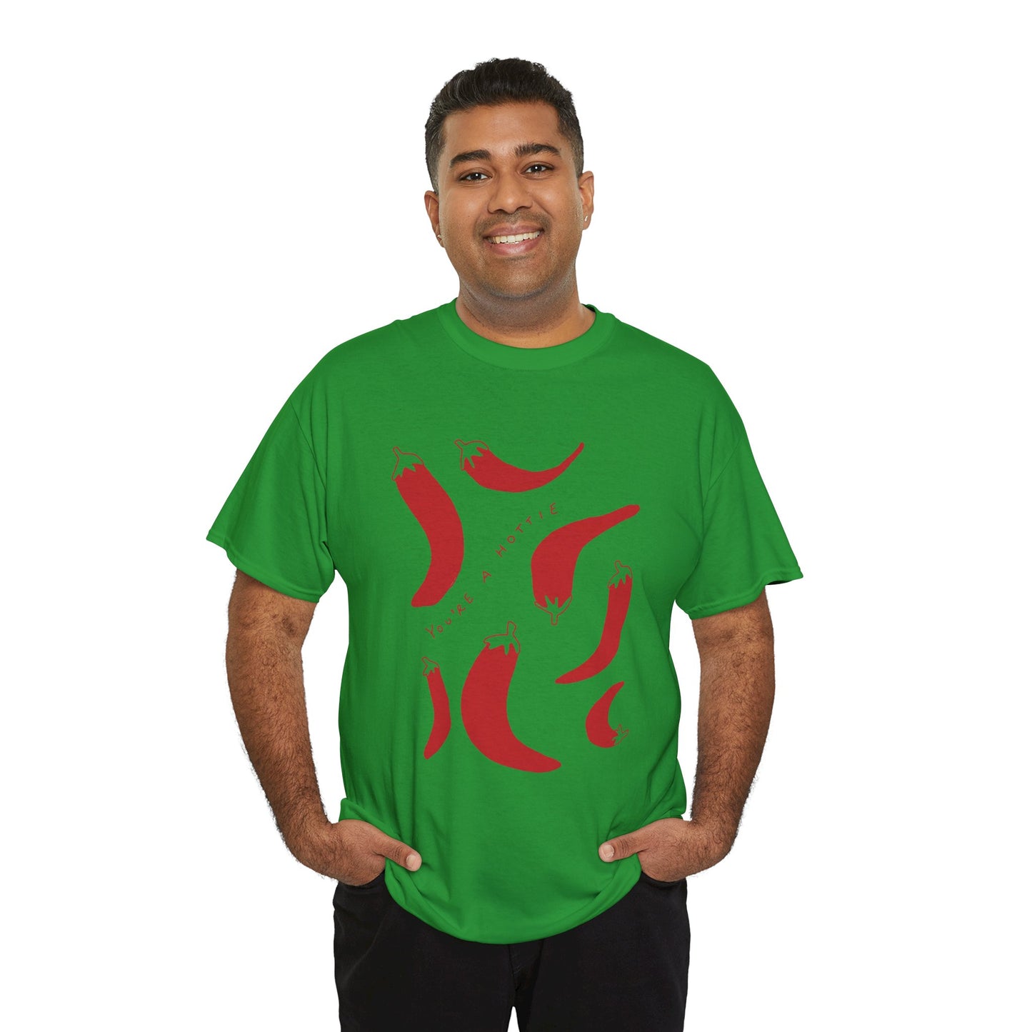 You are Hottie babe with Pepper Design - Unisex Cotton Tee