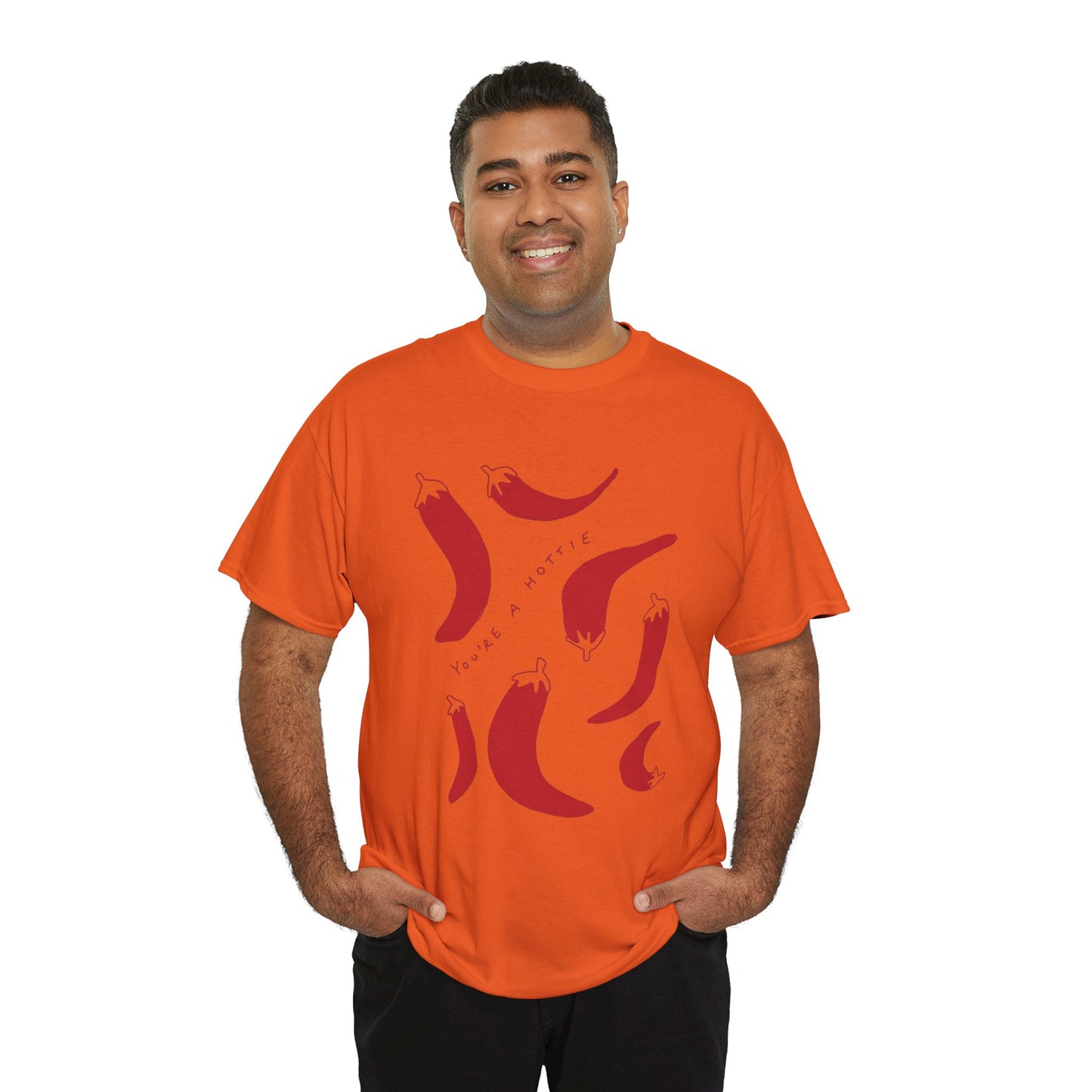 You are Hottie babe with Pepper Design - Unisex Cotton Tee