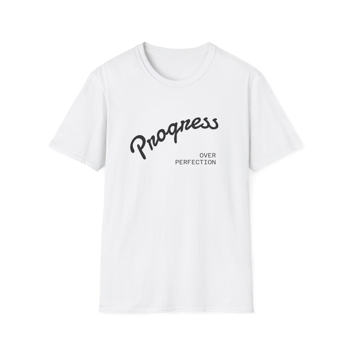Motivational Tee: Progress Over Perfection Unisex T-Shirt