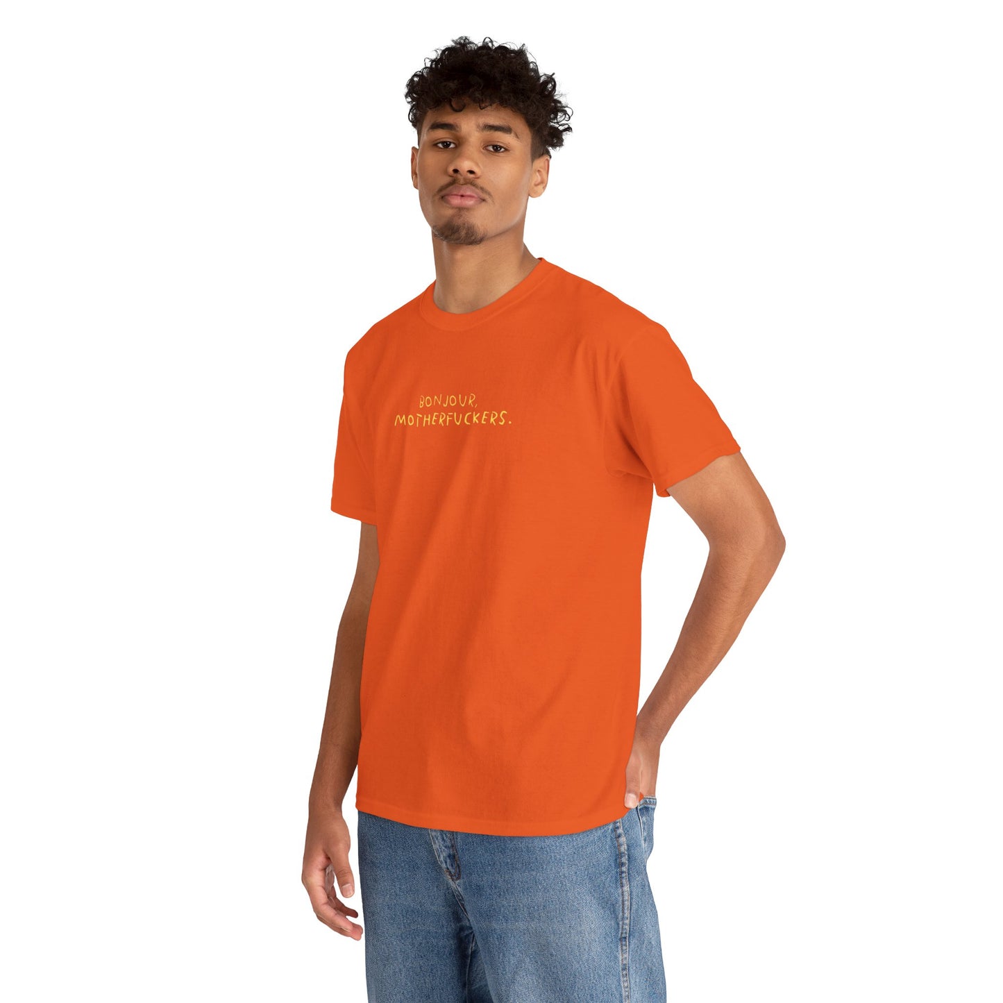 Graphic Unisex Funny Tee - BONJOUR, MOTHERFUCKERS.