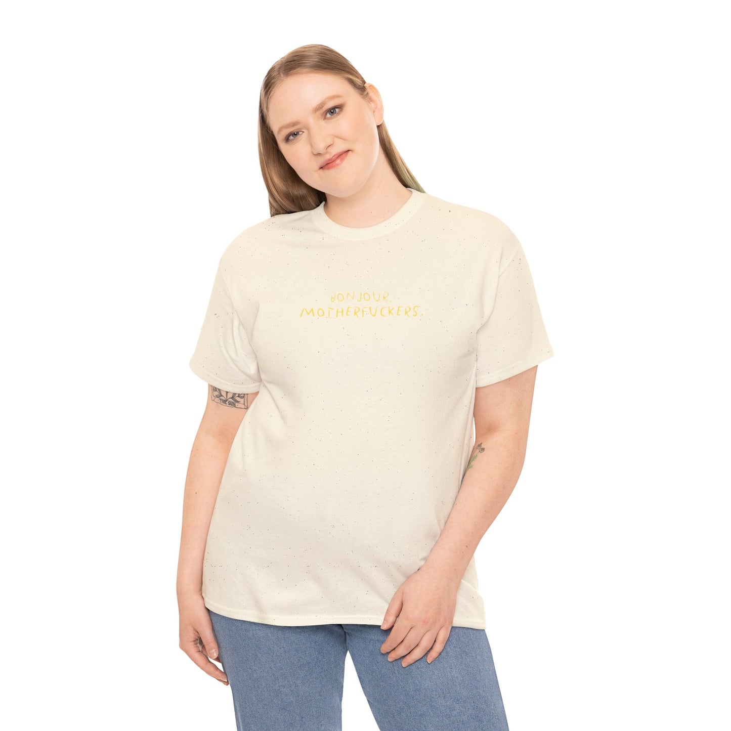Graphic Unisex Funny Tee - BONJOUR, MOTHERFUCKERS.