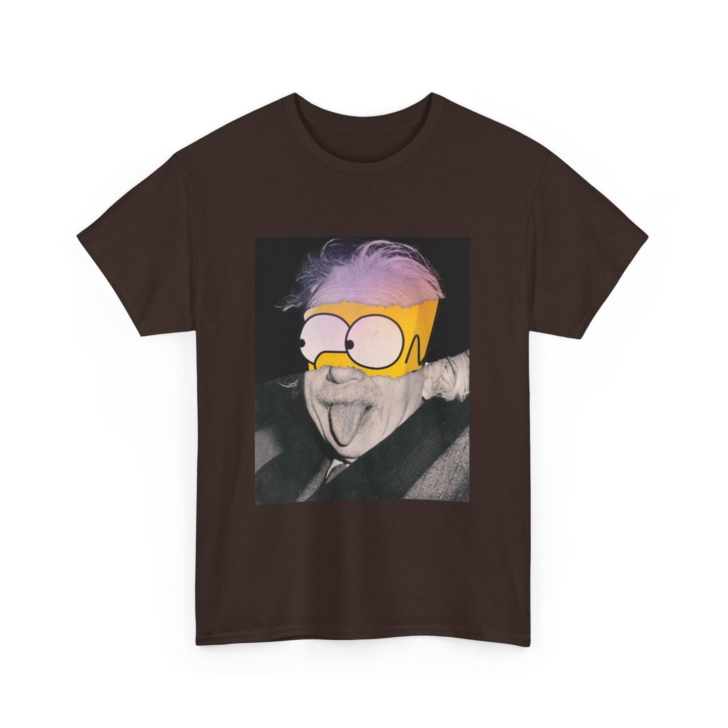 "Smart Meets Stupid" – Pop Culture Mashup Art Print (Einstein x Bart Simpson)