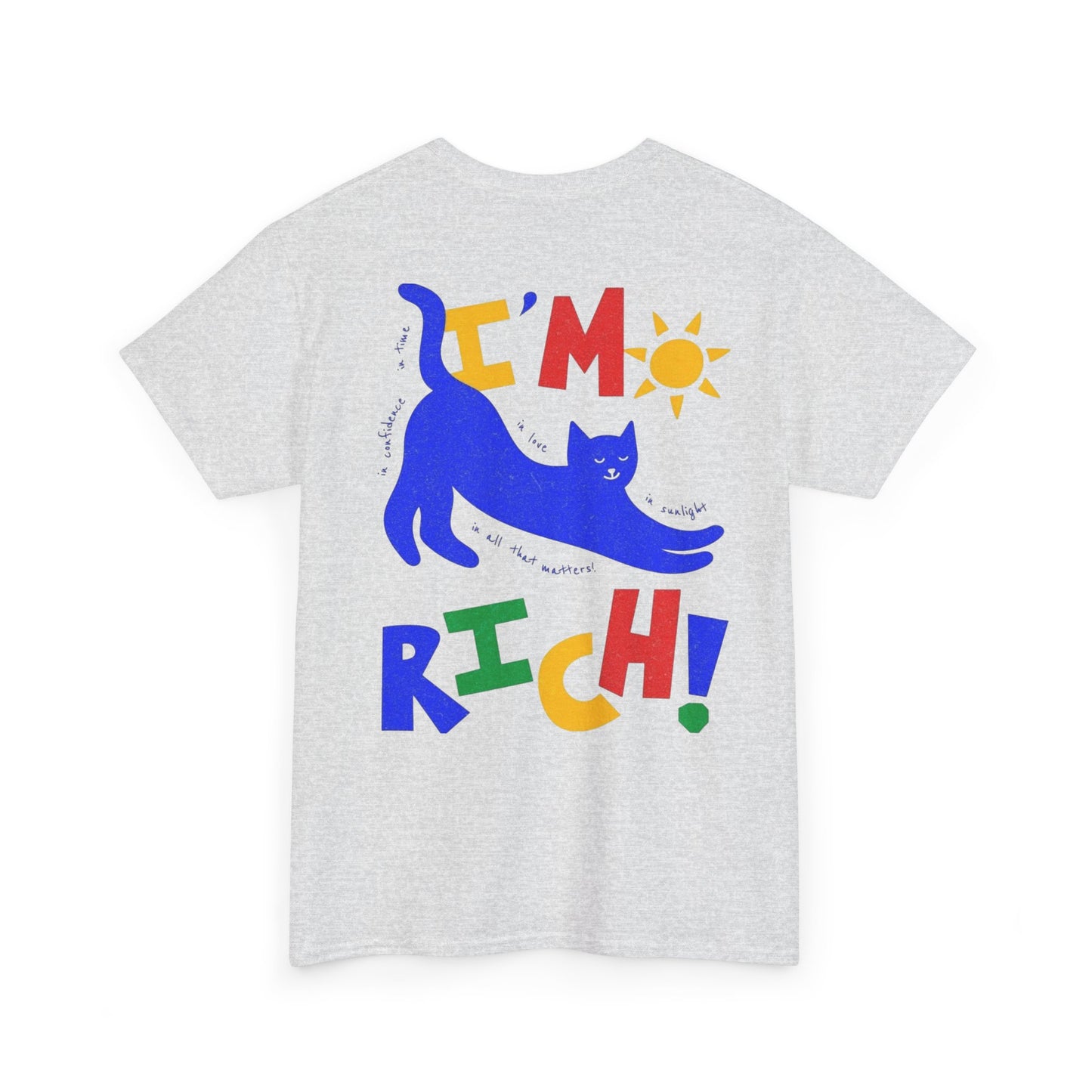 Rick in Confidence Unisex Tee - Cute Rich Cat Design