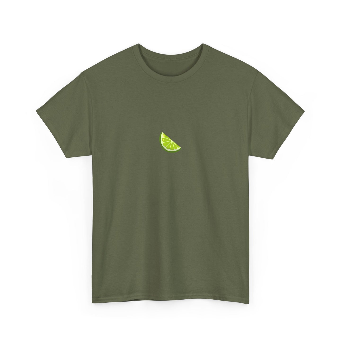 Minimal Lime Embroidered Tee – Fresh & Tangy Summer Shirt