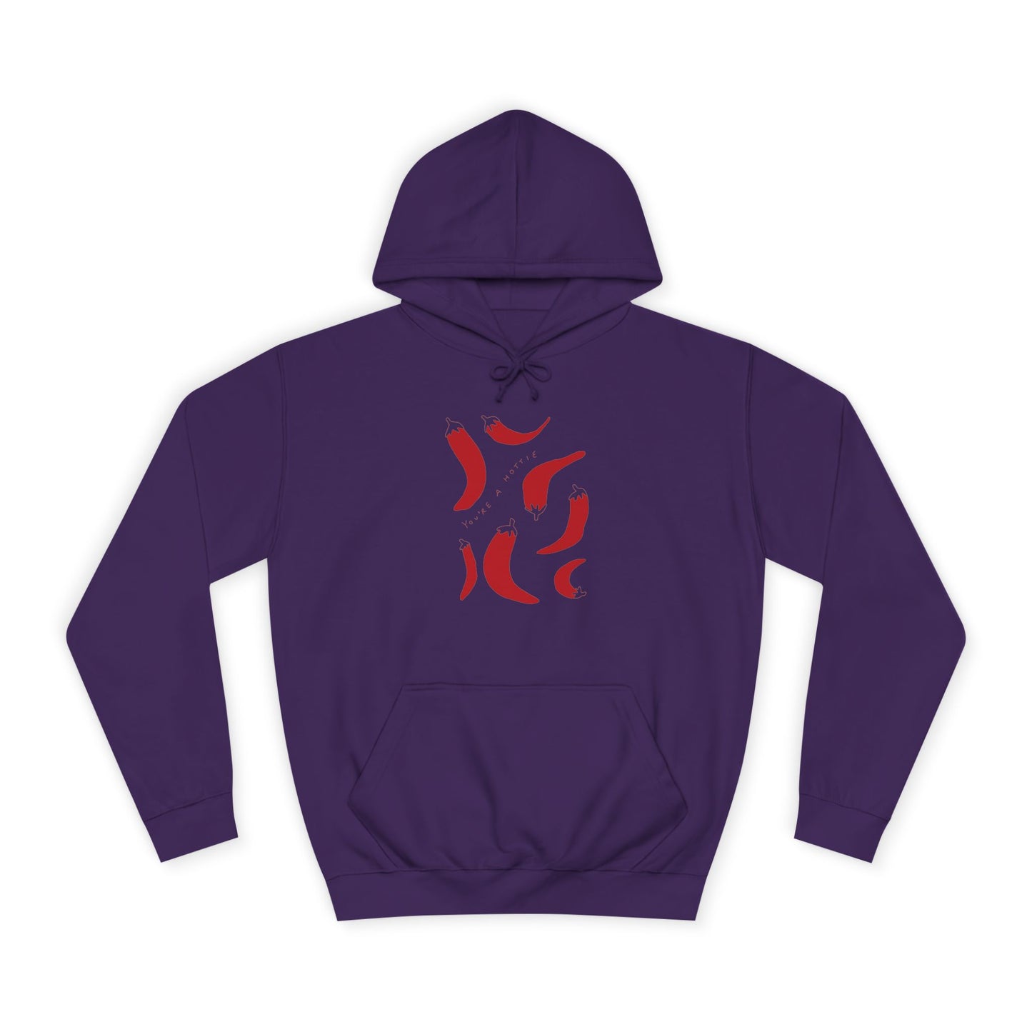 Pepers College Hoodie - You are Hottie Design