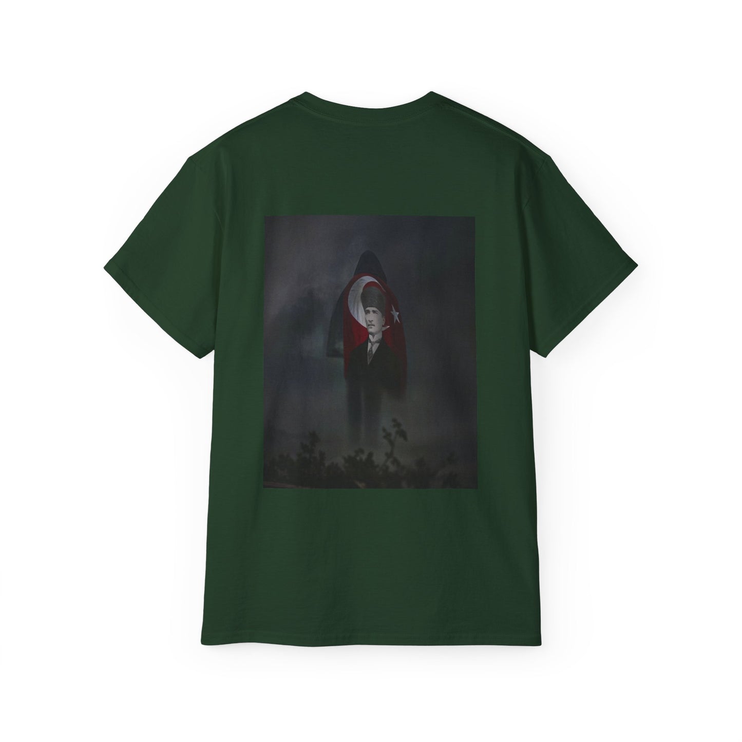 ATA Heritage - Turkish Flag & Atatürk Legacy – Guy in Smoke Unisex T-Shirt