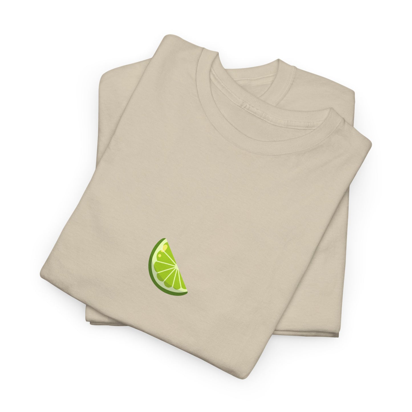 Minimal Lime Embroidered Tee – Fresh & Tangy Summer Shirt