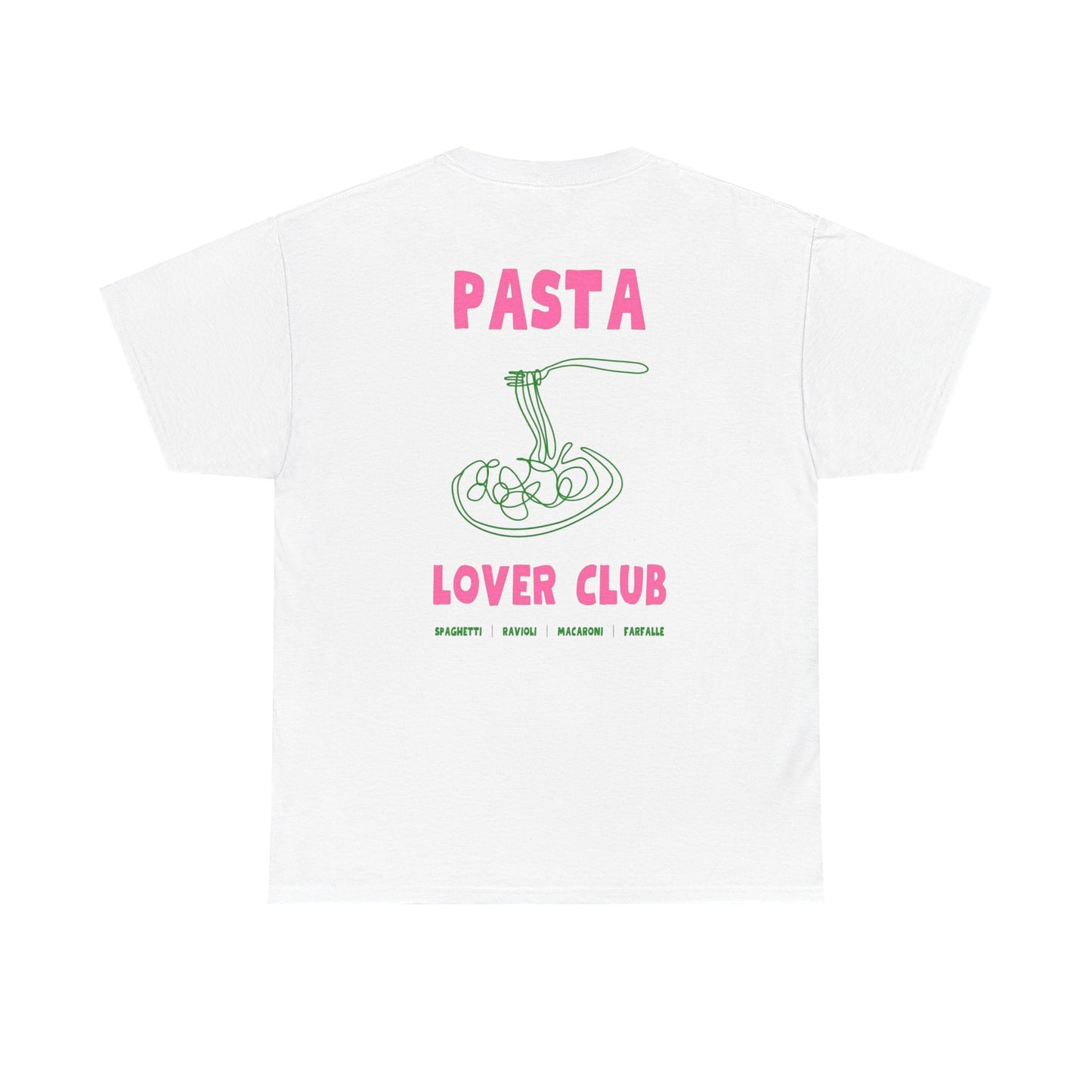 Cool Pasta Design T-Shirt - Pasta Lover Club Unisex Heavy Cotton Tee