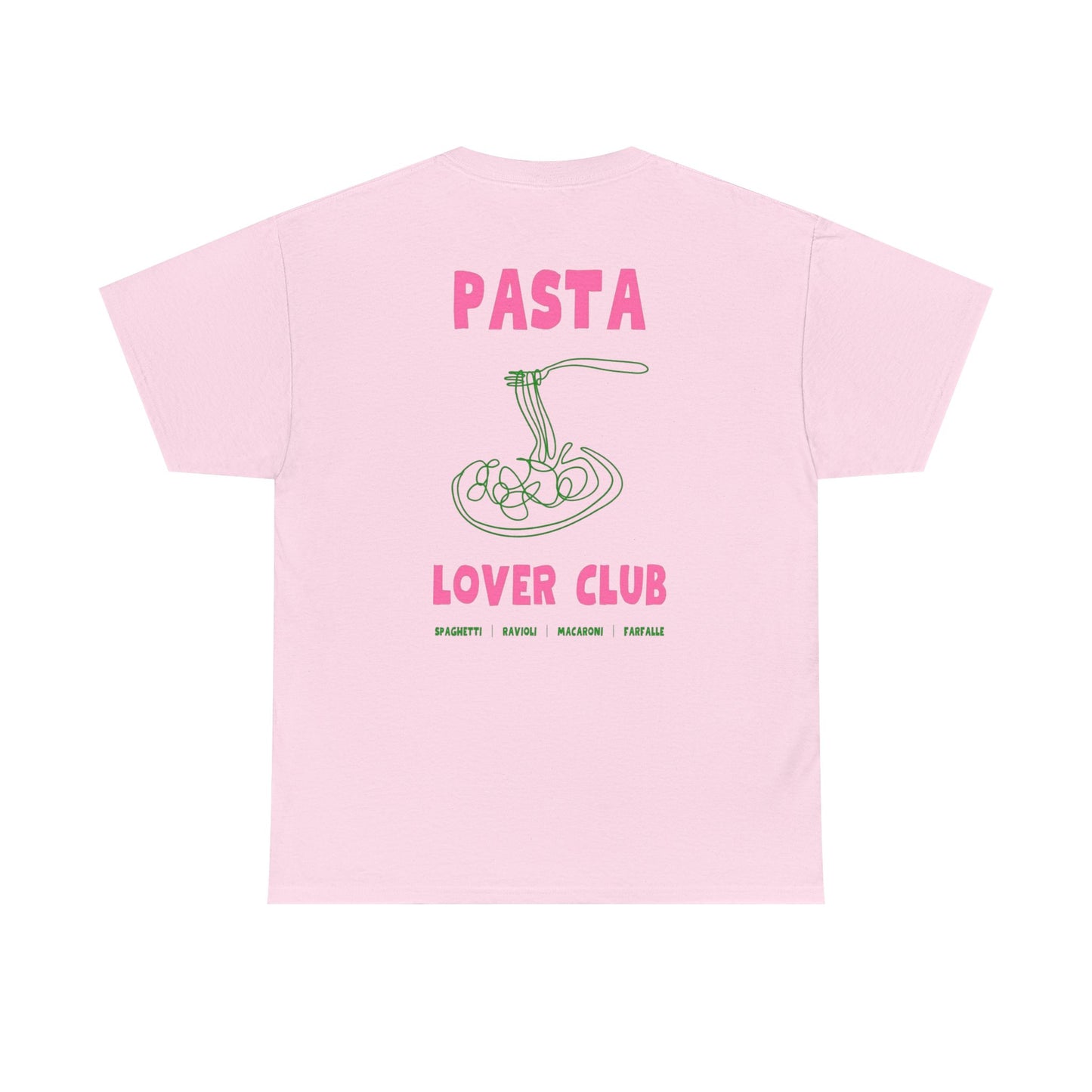 Cool Pasta Design T-Shirt - Pasta Lover Club Unisex Heavy Cotton Tee