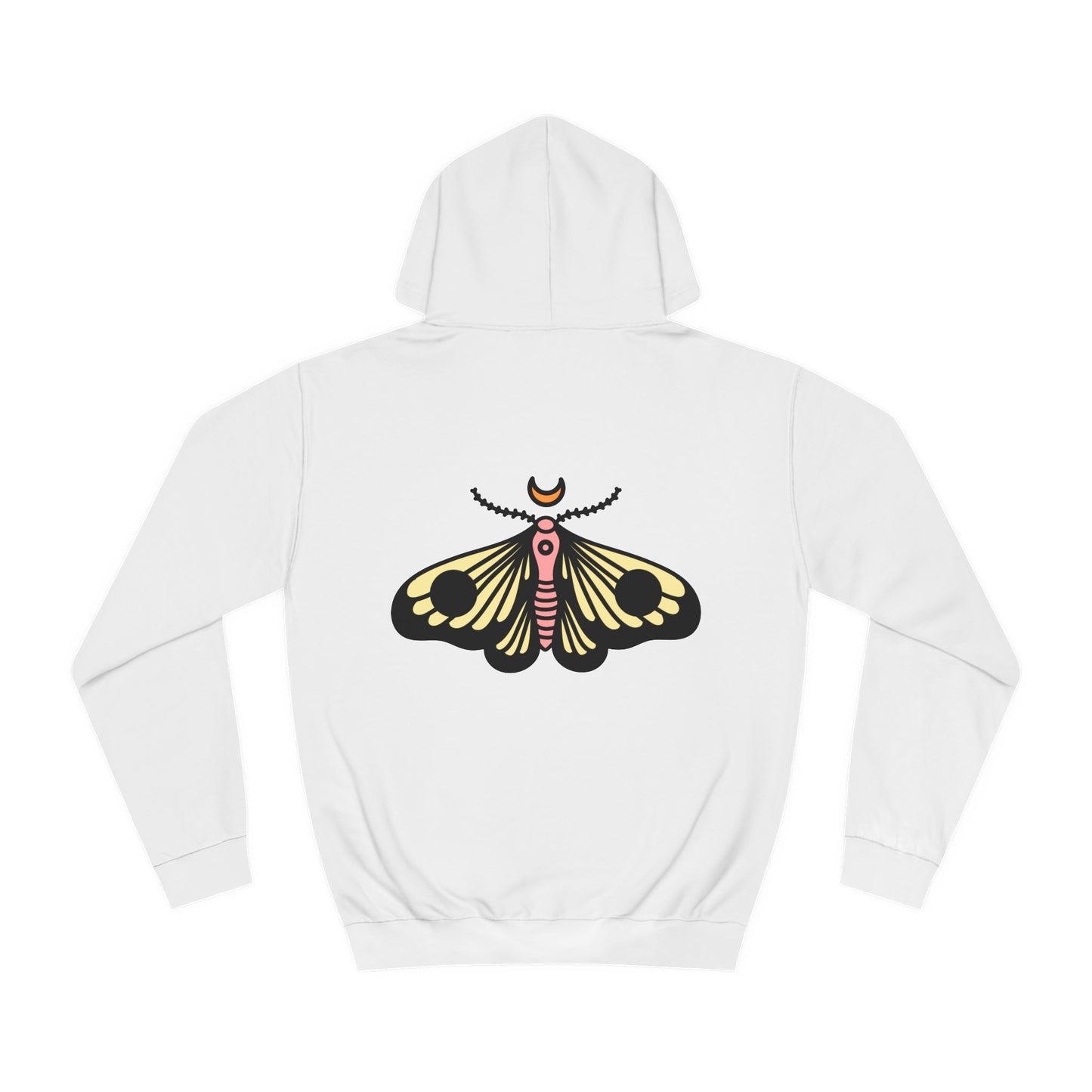 Unisex College Hoodie - Deal with it! - Minimalist Butterfly