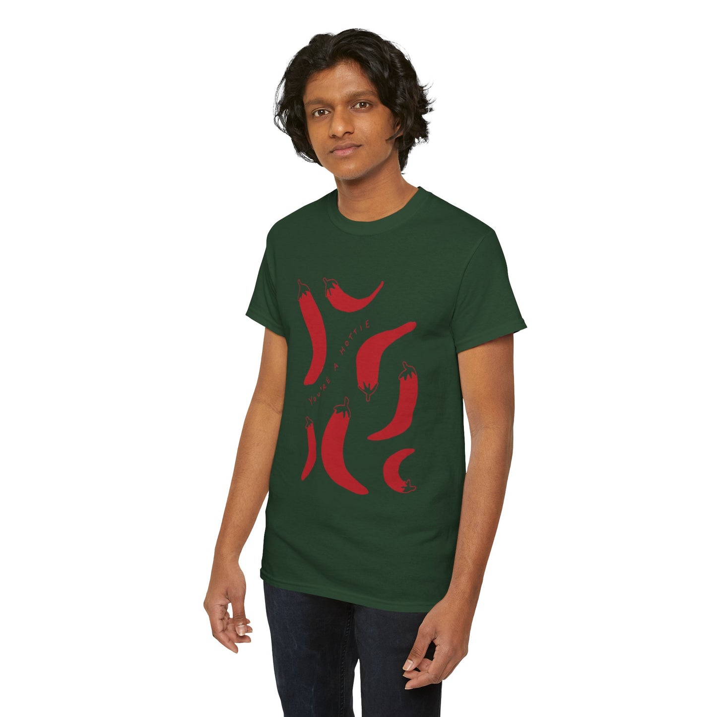 You are Hottie babe with Pepper Design - Unisex Cotton Tee