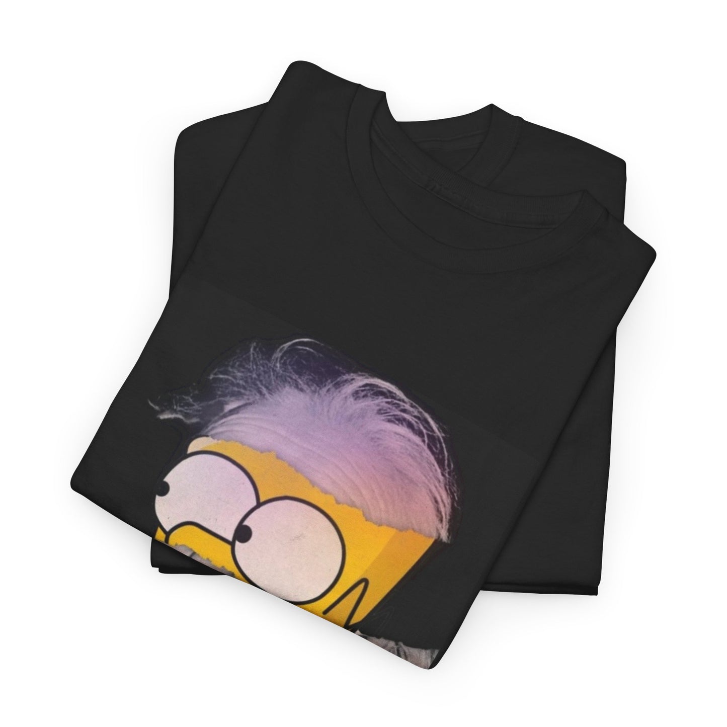 "Smart Meets Stupid" – Pop Culture Mashup Art Print (Einstein x Bart Simpson)