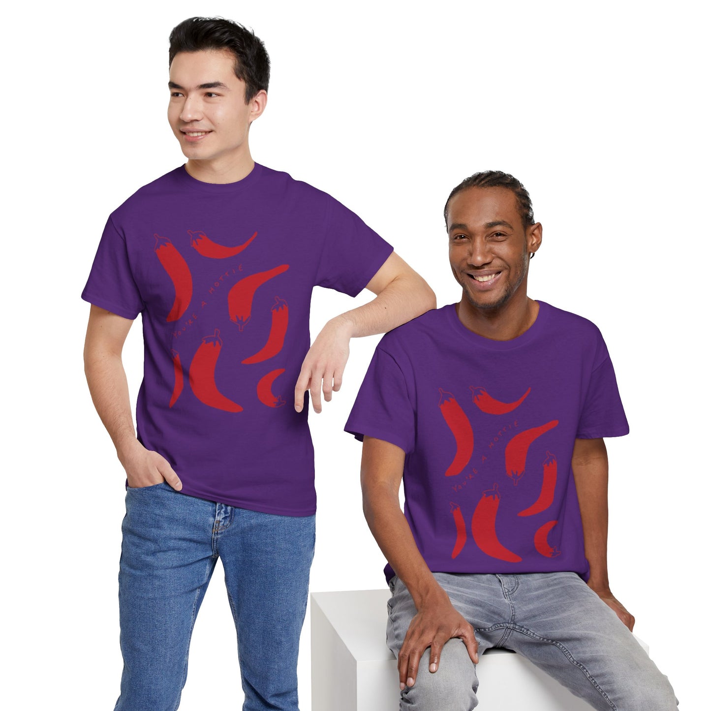 You are Hottie babe with Pepper Design - Unisex Cotton Tee