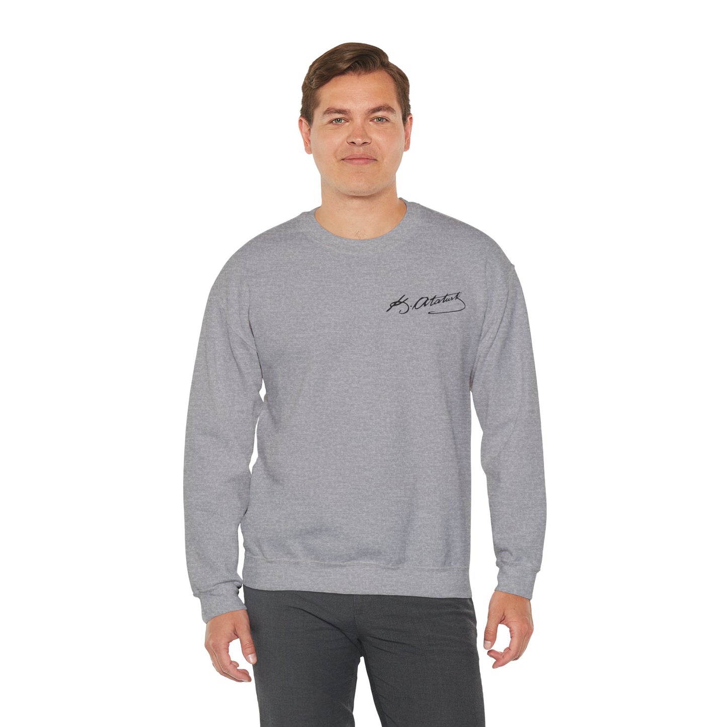 ATA Heritage - Unisex Heavy Blend™ Crewneck Sweatshirt with Signature of Father of Turks