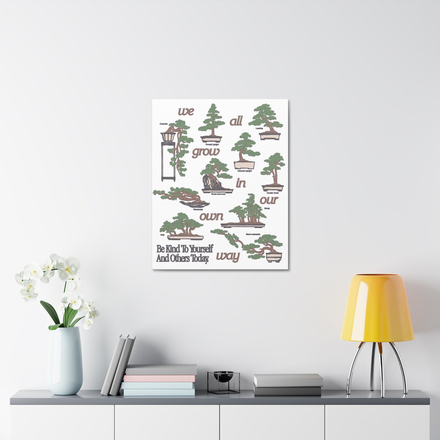 Stretched Canvas with Unique & Meaningful - Be Kind to Yourself and Others.