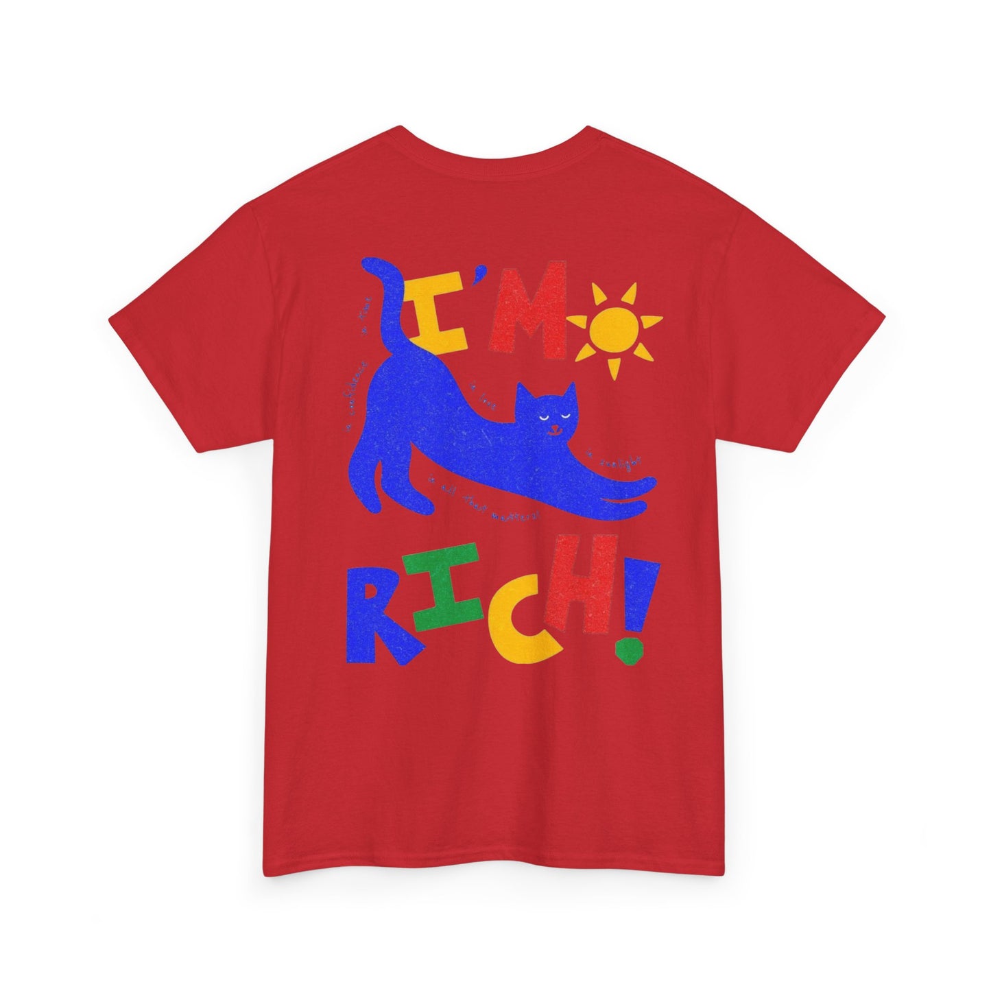 Rick in Confidence Unisex Tee - Cute Rich Cat Design