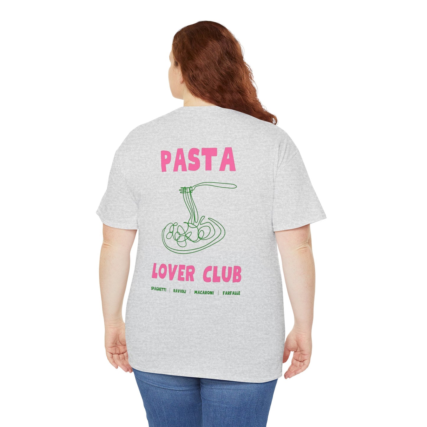 Cool Pasta Design T-Shirt - Pasta Lover Club Unisex Heavy Cotton Tee