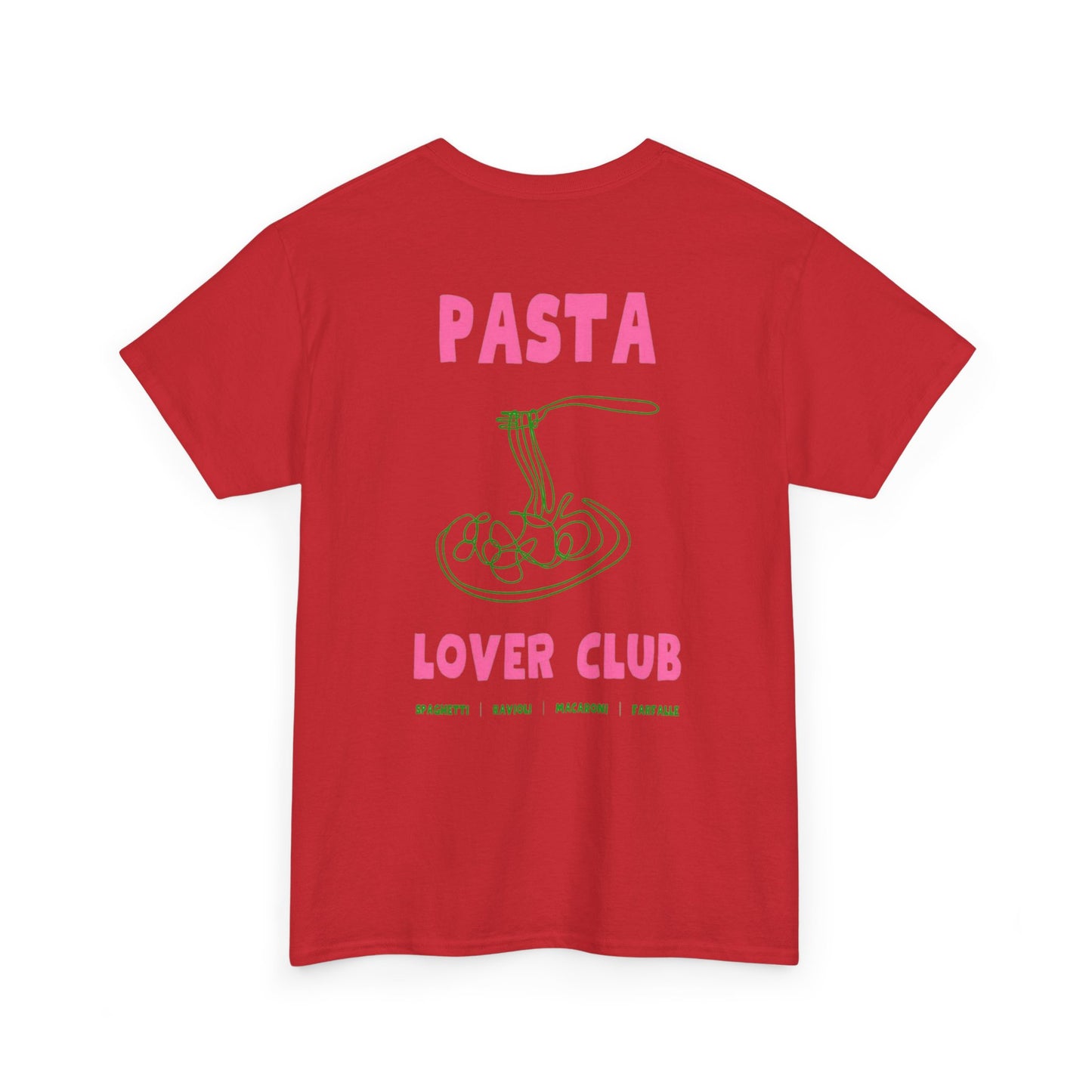 Cool Pasta Design T-Shirt - Pasta Lover Club Unisex Heavy Cotton Tee