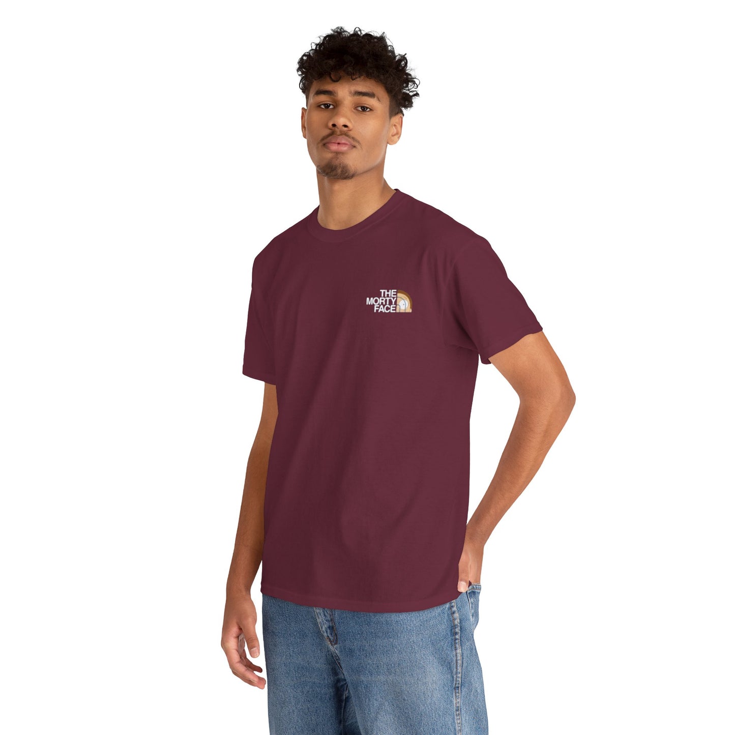 Funny T-Shirt Design - The Morty Face Unisex Heavy Cotton Tee