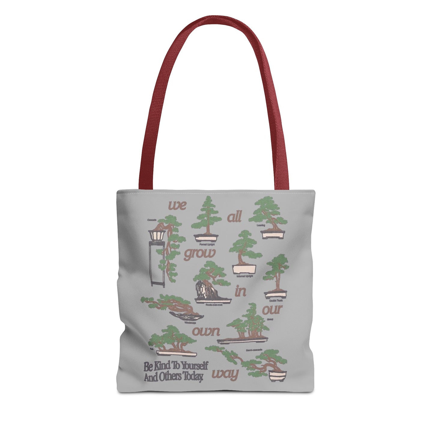 Cute & Minimalist Glass Design Tote Bag - Be Kind to Yourself and Others.