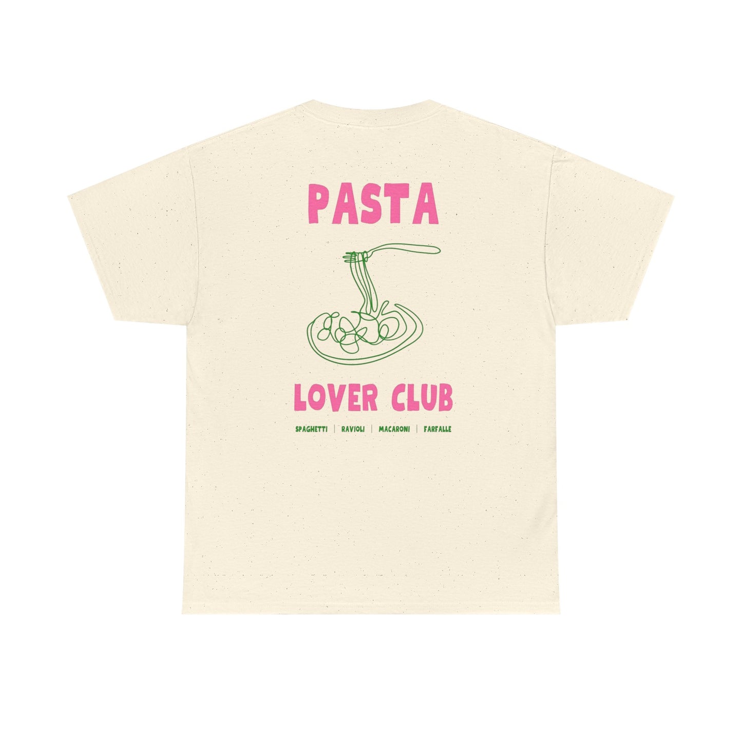 Cool Pasta Design T-Shirt - Pasta Lover Club Unisex Heavy Cotton Tee