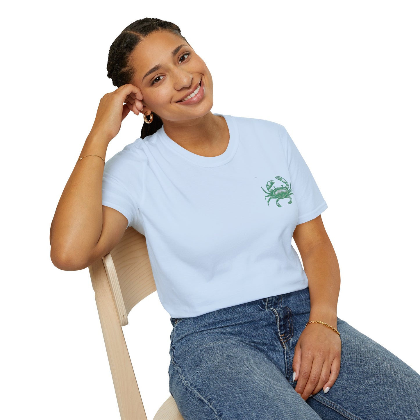 Unisex Fun T-Shirt — 'Tough and Tendy' Crab Graphic Design Tee