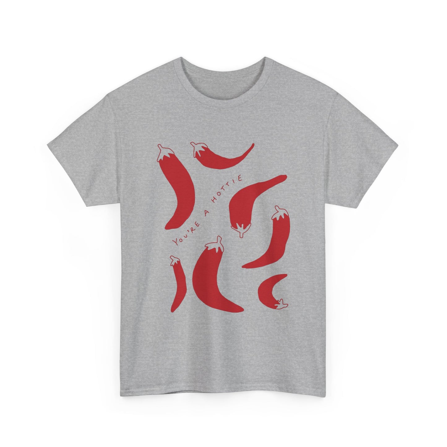 You are Hottie babe with Pepper Design - Unisex Cotton Tee