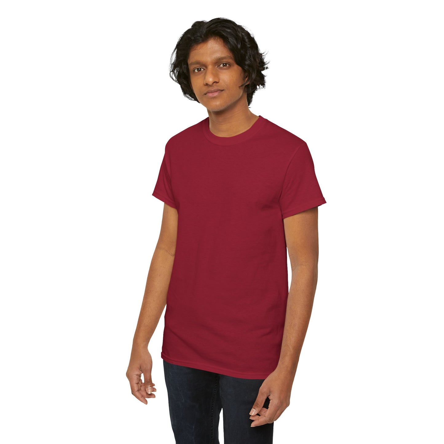 Unisex Heavy Cotton Tee - 'Certainty is An Illusion' Graphic Shirt with Butterfly & Cherries