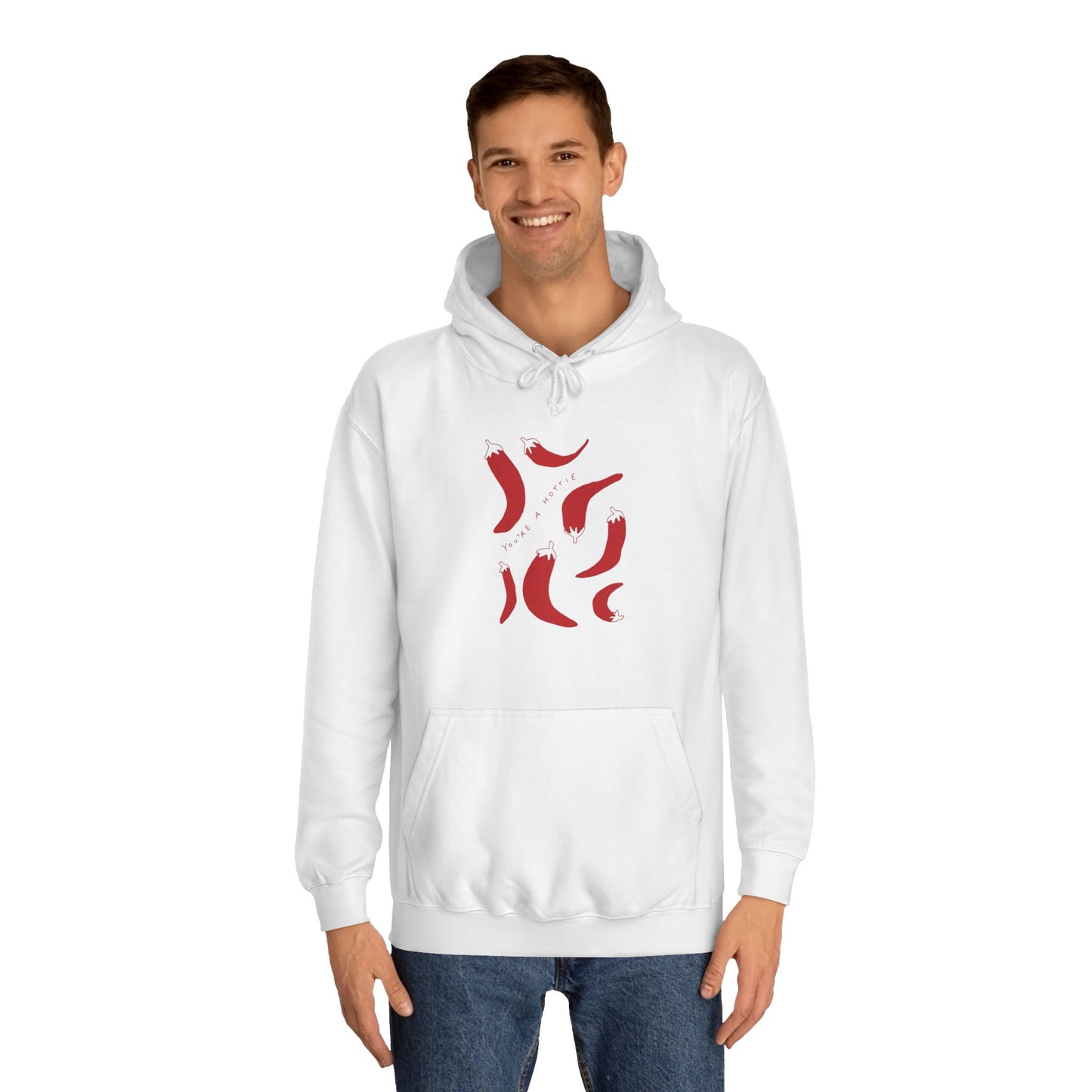 Pepers College Hoodie - You are Hottie Design