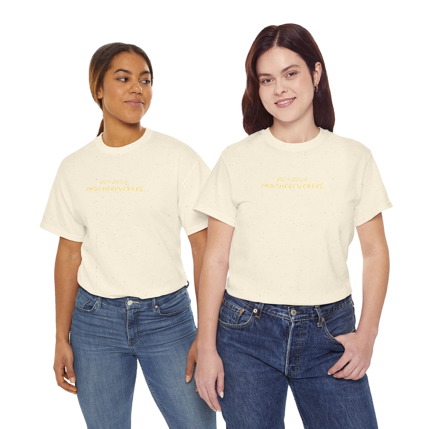 Graphic Unisex Funny Tee - BONJOUR, MOTHERFUCKERS.