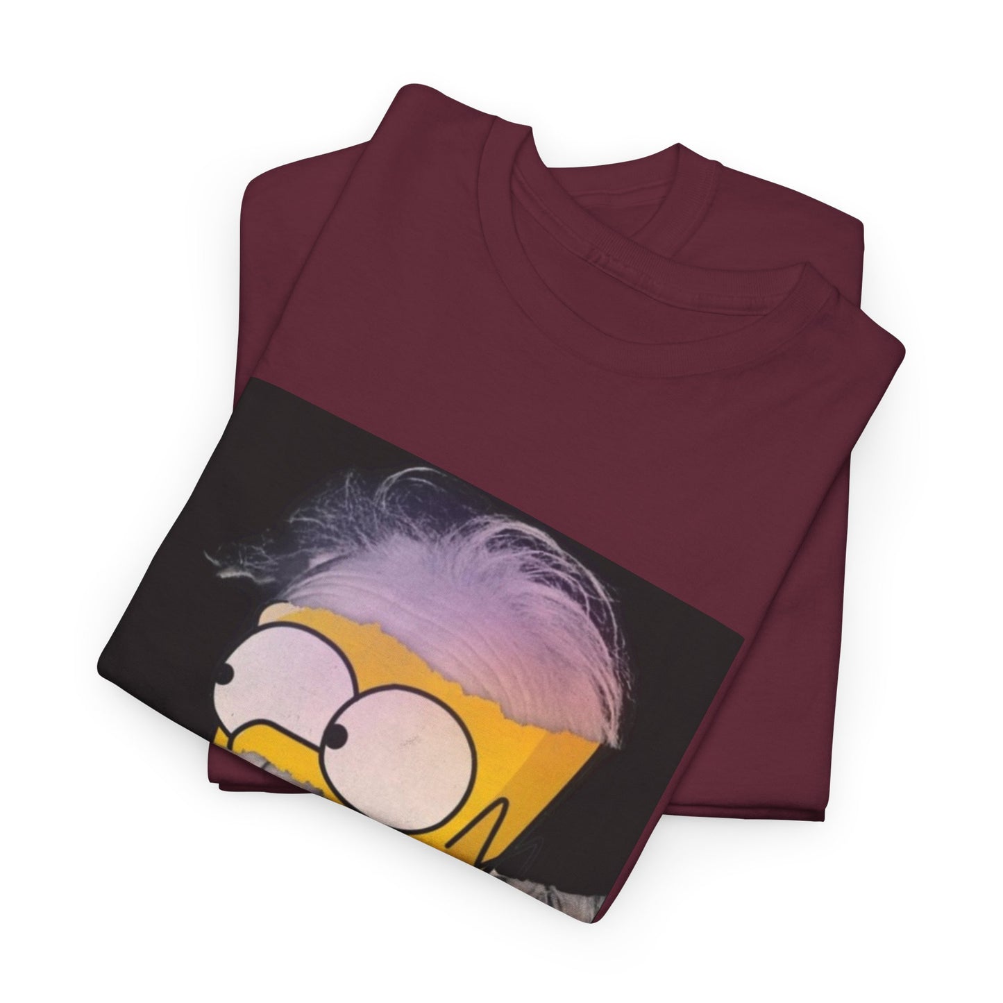 "Smart Meets Stupid" – Pop Culture Mashup Art Print (Einstein x Bart Simpson)