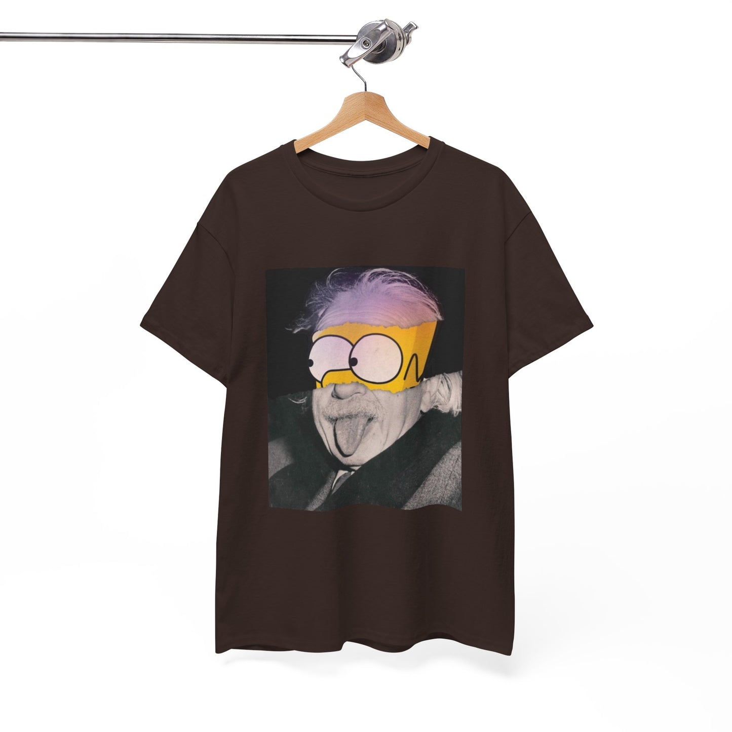 "Smart Meets Stupid" – Pop Culture Mashup Art Print (Einstein x Bart Simpson)