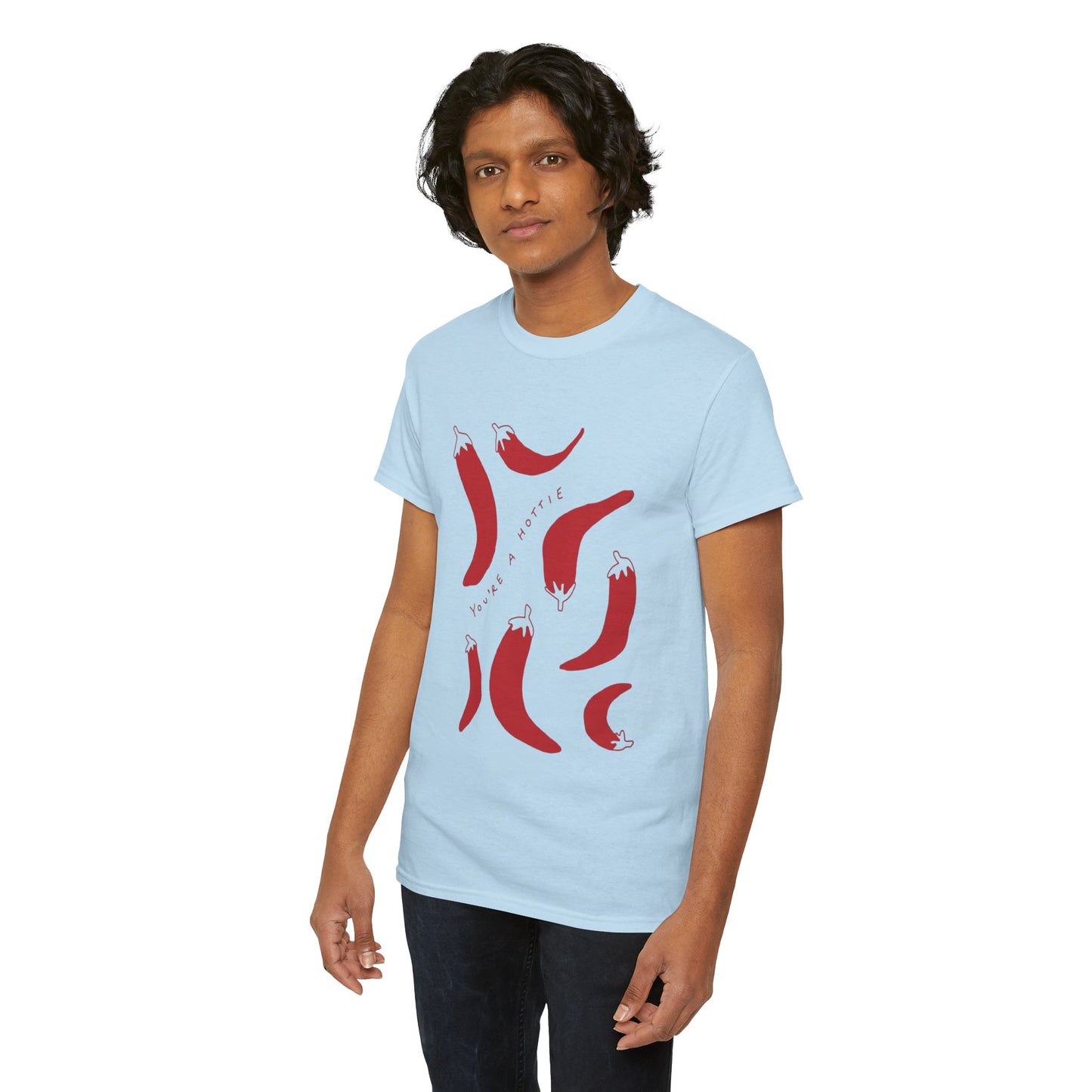You are Hottie babe with Pepper Design - Unisex Cotton Tee