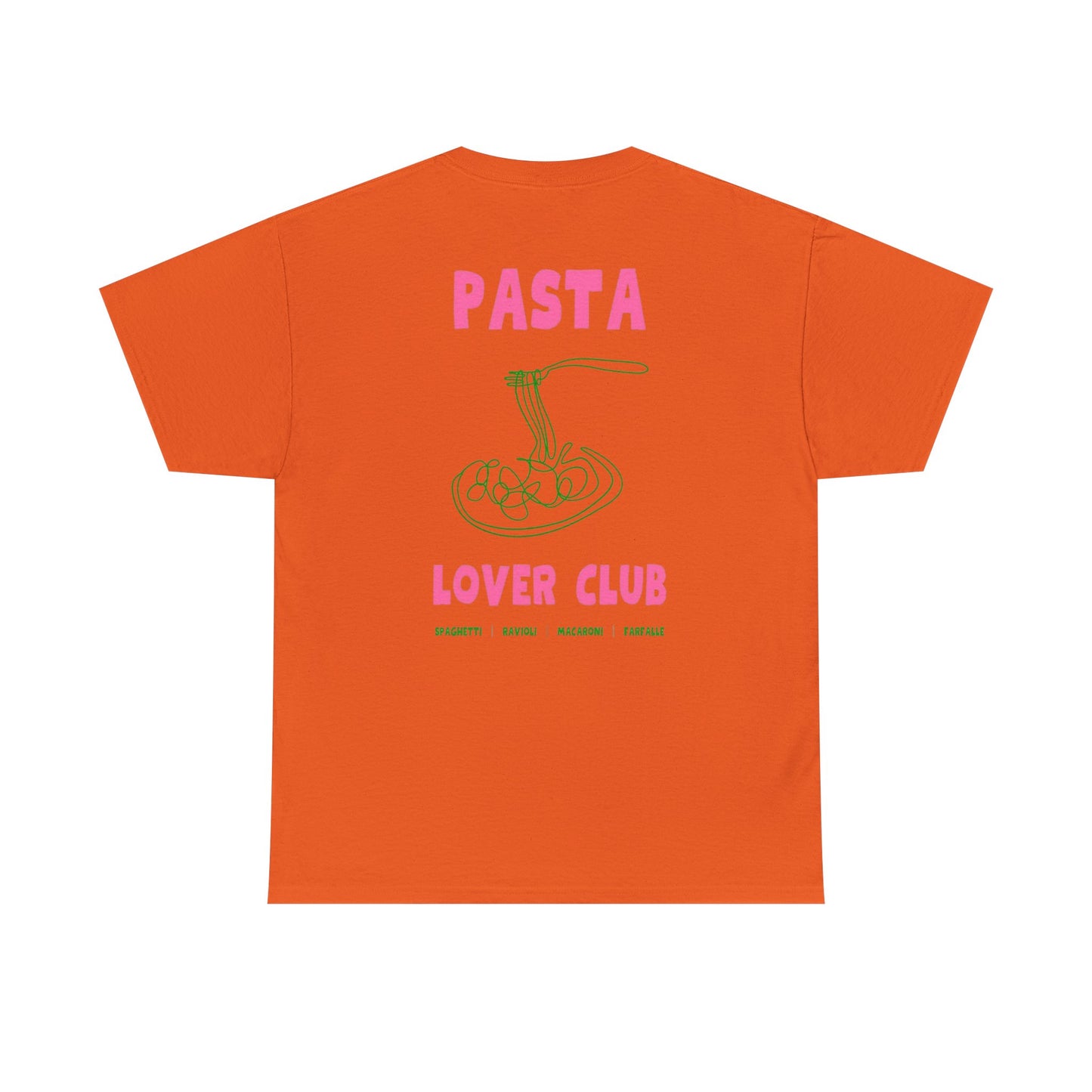 Cool Pasta Design T-Shirt - Pasta Lover Club Unisex Heavy Cotton Tee